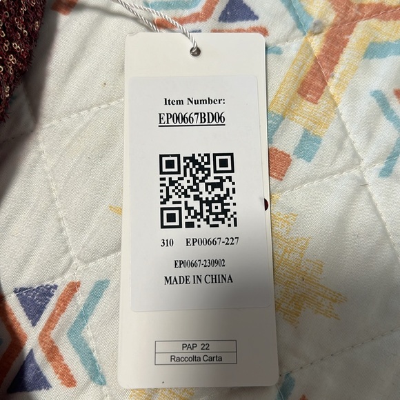 Burgundy High-Low dress with beaded top - Picture 4 of 4